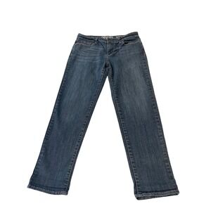 Denizen from Levis Modern Straight Crop Jeans Dark Wash Blue Women Size 10 30x27